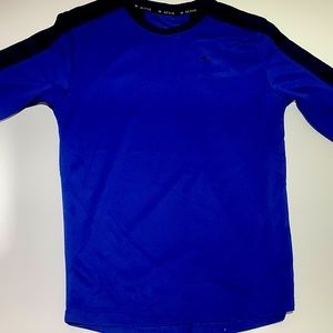 Kids Dark Blue & Black Long Sleeve Shirt